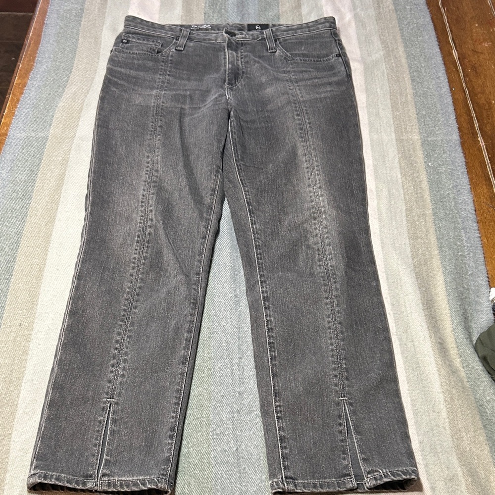 AG Adriano Goldschmed The Isabelle High-Rise Straight Crop Jeans